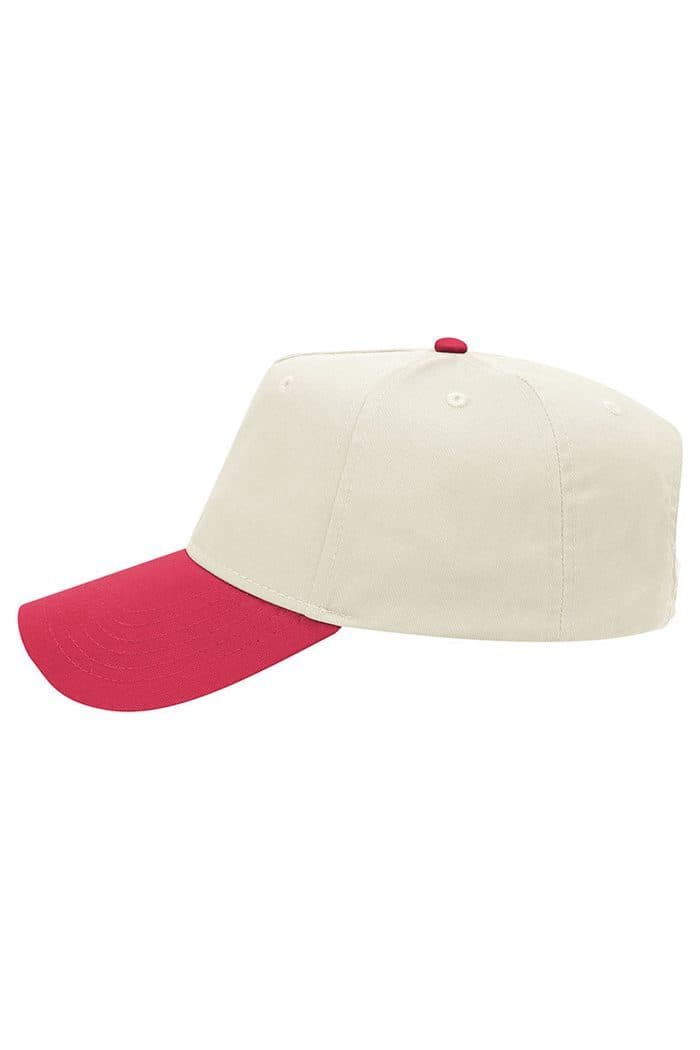 The Five-Panel in Red / Natural, Pontoon on the left side